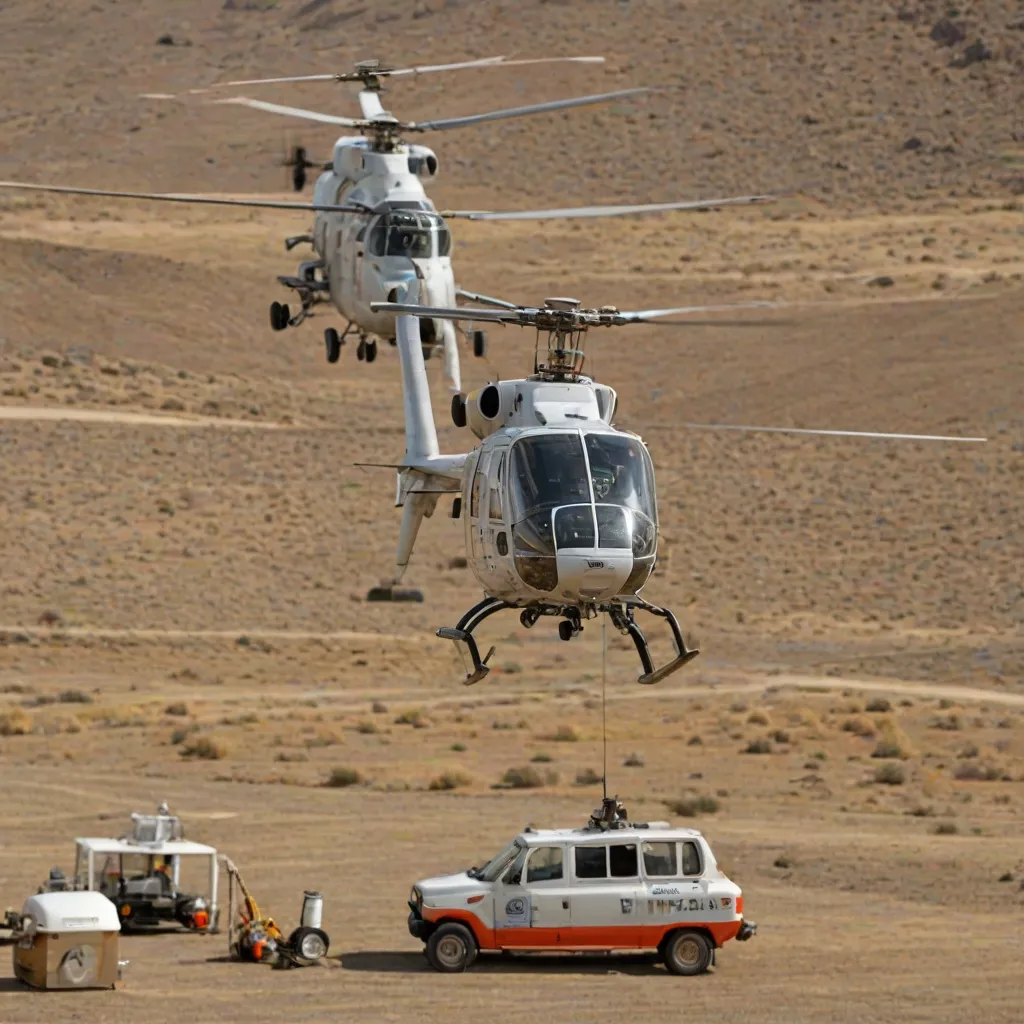 Ile pali helikopter?