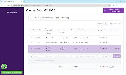 Jak prowadzić ewidencję przebiegu pojazdów